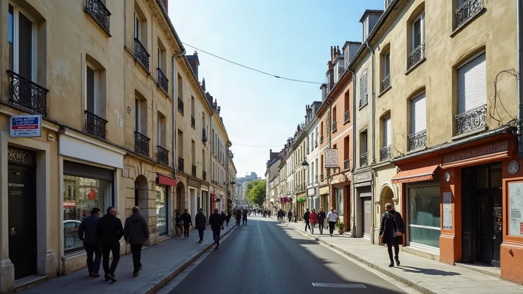 Oh Magazine Immobilier : faut-il vraiment s'y fier pour votre projet ? Rue résidentielle française en plein jour illustrant le marché immobilier local